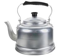 Bouilloire en Aluminium Argenté 4 L, Grosse Ouverture, Poignée | Portable et Sanitaire, Chauffer L'eau du Thé, Usage Domestique Voyage