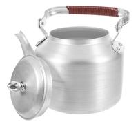 Bouilloire en Aluminium avec Anse 2 L, Argenté, Légère pour Maison | Usage Maison et Tearooms, Prise en Main Facile, Rangement Simple, Application Large, Format Compact