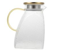 Bouilloire en Verre Domestique 1,8 L, Acier Inoxydable | Verre Clair et Transparent, Paroi Épaissie Résistante à Chaleur, Bec Anti-débordement, Usage Maison Couleur Aléatoire