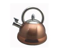 Bouilloire inox à sifflet coloris Cuivre 2.7 L