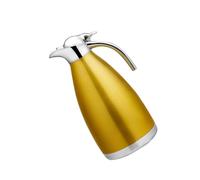 Bouilloire Isotherme en Acier Inoxydable 1,5 L à Double Paroi | Grosse Capacité pour Maison et Voyage, Surface Lisse, Anti-fuite, Finition Or, Usage Quotidien