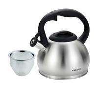 Bouilloire - KINGHOFF - KH-1633 - avec sifflet - passoire intégrée - inox compatible induction