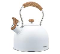 Bouilloire - KINGHOFF - KH-1860 - Acier inoxydable - 2,5L - Sifflet intégré - Blanc