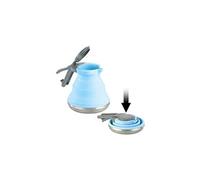 Rosenstein & Söhne Bouilloire pliable en silicone et acier inoxydable - 1,5 L
