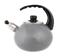 Bouilloire pour Cuisinière Bouilloire Sifflante Émail Sifflet Bouilloire À Gaz Cuisinière À Induction 2.5L Théière Ustensiles De Cuisine Théière avec Sifflet Théières pour Cuisinière ( Color : Grey ,