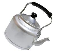 Bouilloire Rétro en Aluminium Argenté Cuisine et Maison | Conductivité Thermique, Adaptée au Bois Gaz, Finition Soignée, Ne Se Déforme Pas