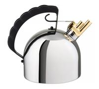 Bouilloire sifflante 9091 2 l, argent / noir, acier inoxidable, Alessi