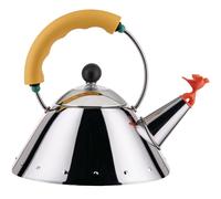 Bouilloire sifflante 9093 1 l, argent / jaune, Alessi