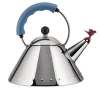 Bouilloire sifflante 9093 2 l, argent et bleu, Alessi
