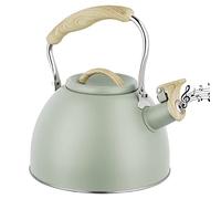 Bouilloire sifflante, bouilloire à induction de 3 L, bouilloire à thé en acier inoxydable, bouilloire sifflante en acier inoxydable, pour plaques à gaz, à induction et électriques