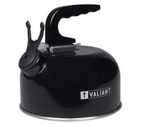 Valiant Bouilloire sifflante de camping portative FIR559, 1 L, noire, en aluminium, 1 litre