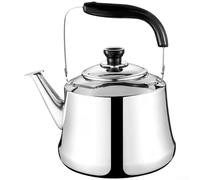 Bouilloire sifflante de grande capacité en acier inoxydable de 3 l (2 L) | Sifflement, capacité de 2 L, compatible gaz/induction, acier inoxydable, large base chauffante