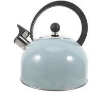 Bouilloire Sifflante en Acier Inoxydable 2,5 L Cuisine | Usage Intérieur et Extérieur, Format Compact et Léger, pour Camping, Voyage, Thé et Café