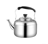 Bouilloire sifflante en acier inoxydable de 2,5 l avec son pour cuisinières électriques à induction au gaz, finition argentée (1,5 l)