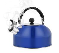 Bouilloire sifflante en acier inoxydable pour la maison, le camping, le | Bouilloire à poignée ergonomique pour cuisinière à induction et cuisinière électrique