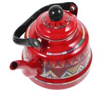 Bouilloire Sifflante en Émail Rouge, Acier Inoxydable, Rétro