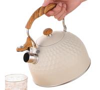 Bouilloire Sifflante Induction 2,5 L | Inox Théières pour Cuisinière | Bouilloire gaz, Poignée Résistante à la Chaleur | Tout Feux: plaques Vitrocéramique, Gaz, Électrique Pour Thé, Café, Tea Pot