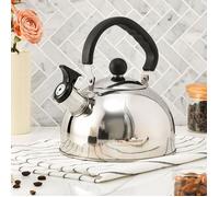 Bouilloire sifflante inox - MICH - 2.5L - Induction - Poignée résistante à la chaleur - Camping - Sifflet intégré
