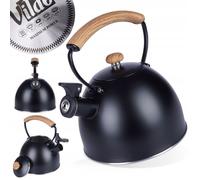 Bouilloire - Vilde - STEEL - Acier inoxydable - 2,5 L - Sifflet inclinable