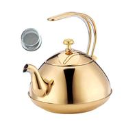 Bouilloires de brassage de thé de qualité professionnelle 1, 5 L, conception à base plate, distribution de, chaudière à eau à large ouverture, cuisinière à gaz, pots de brassage de thé