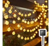 Boule à bulles solaire lampe chaîne lumières gouttes d'eau en plein air étanche orbe lumières de noël Patio fête de vacances