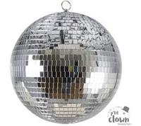 Boule à facettes - Décoration - Fête - A suspendre - 30cm diamètre - Argent Argent