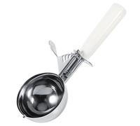 Boule à glace en acier inoxydable, cuillère à boule de glace aux fruits, cuillère à glace avec manche en plastique, outil de cuisine(8CM)