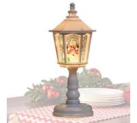 Boule à neige décorative de Noël, lanterne de Noël à paillettes pour table, porche, salle à manger, intérieur, vitrine, salon, cheminée, extérieur
