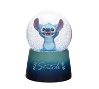 Boule à neige - DISNEY - Stitch - 78mm - Paillettes bleues - Support en résine