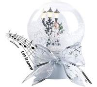 Infactory Boule à neige lumineuse tactile avec Père Noël chantant
