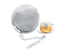 Boule À Thé, Boule À Thé En Inox, Infuseur À Thé En Acier Inoxydable, Passoire À Boules De Thé, Boule À Thé En Maille Avec Chaîne, Outil RéUtilisable Pour Thé En Feuilles, Herbes Et ÉPices