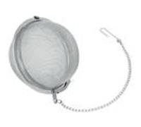 Metaltex Boule à thé et à épices 7,5 cm Inox, tamis fin avec chaîne