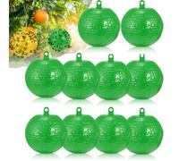 Boule Anti Mouche Boule De Piège À Mouches Suspendue, Boule Collante Anti Mouche Pièges À Insectes, Attrape-Mouches À Fruits, Attrape-parasites Extérieur, Pour De Cours, Vergers (Vert 10pcs)
