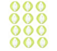 Boule Anti Poils Machine A Laver Vert Moutarde Et Blanc Lot de Douze Attrape Poils Animaux Chien Chat pour Lave Linge Et Machine A Laver Sechante Brosse Rouleau Peluche Vetement Nettoyage