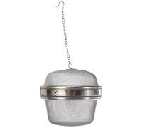 Boule aromatisante en mesh, en acier inoxydable, argentée, dimensions : 11 x 11 x 12 cm