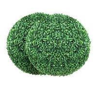 VEVOR Buis Topiaire Artificiel 406 mm Boule de Buis Artificiel Extérieur 2 Fausses Plantes PE 10 Feuilles Remplaçables 4 Papillons Décoratifs pour Décoration Intérieur Jardin Terrasse Balcon Entrée