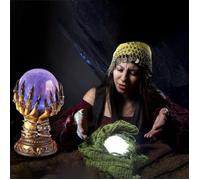 Boule de cristal décorative - Nosheir - Effet plasma interactif - Sensible au toucher - Rayons lumineux colorés