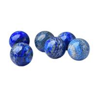 boule de cristal, Ensemble de 6 boules cristal en forme sphère pierres précieuses Lapis Lazuli naturelles, for la décoration maison, remplissage Vase, Feng Shui(30~35mm)