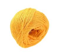 Boule De Ficelle Jute, 25 M/Rouleau, Chanvre | For bricolage artisanat Floral maison Festival fête décor accessoires(Yellow)