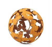 Boule de Jardin Lampe Décorative pour Bougies Acier Rouille Boules Extérieure...