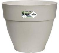 Boule de jardin ronde - Pot de fleurs d'extérieur - Décoration de jardin - En plastique recyclé - 35 cm - Blanc