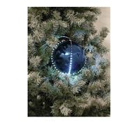 Boule de neige led 8cm, bleu foncé 5x