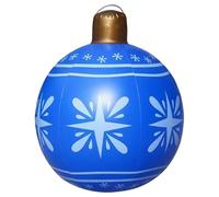 Boule de Noël - 48 cm - Grande boule de décoration de Noël gonflable en PVC - Boule de Noël géante - Pour l'intérieur et l'extérieur - Décoration de vacances, adaptée pour terrasses, jardins, maisons