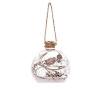 Boule de Noël Fiole Marron Glacé 9cm Naturel