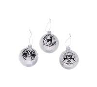 Boule de Noël LivingActive Adena set de 3 Noir