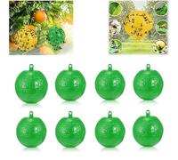 Boule De Piège à Mouches Suspendue Boule Anti Mouche Interieur - Attrape Mouche et Insectes | Piège Collant Efficace pour Intérieur & Extérieur | pour Cuisine, Verger, Boutique de Fruits (Vert)