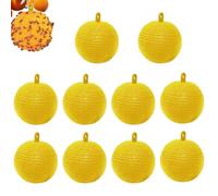 Boule De Piège à Mouches Suspendue Boule Anti Mouche Interieur - Attrape Mouche et Insectes | Piège Collant Efficace pour Intérieur & Extérieur | pour Cuisine, Verger, Boutique de Fruits (Jaune)