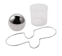 Boule de refroidissement pour - Métal | Réutilisable avec support Home Bar pour whisky, cuisine, jus, boissons, cocktails, fêtes, camping, boule de glace en acier inoxydable