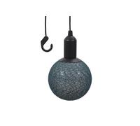 Boule décorative lumineuse suspendue grise (ø15cm) - -