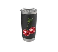 Boule disco cerise Gobelet isotherme en acier inoxydable double paroi